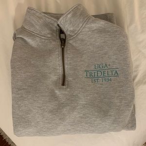 UGA Tri Delt ZIP up sweatshirt
